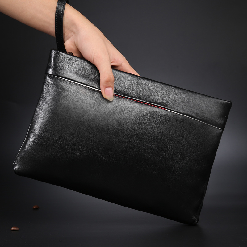 man Handbag High-capacity genuine leather Grab bag The first layer Soft leather business affairs Casual man bag Envelope Deliver goods Guangzhou