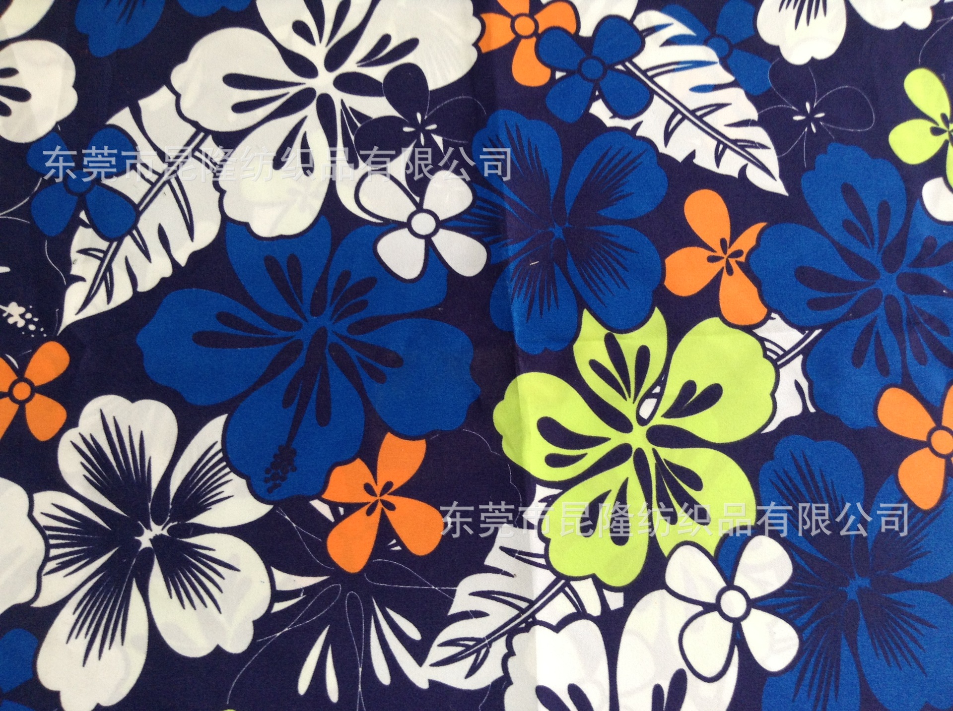 印花布沙滩裤套装夏威夷风格椰树花海滩风热带雨林时装面布料
