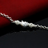 Silver round beads, one bead bracelet, silver bracelet, ankle bracelet, jewelry