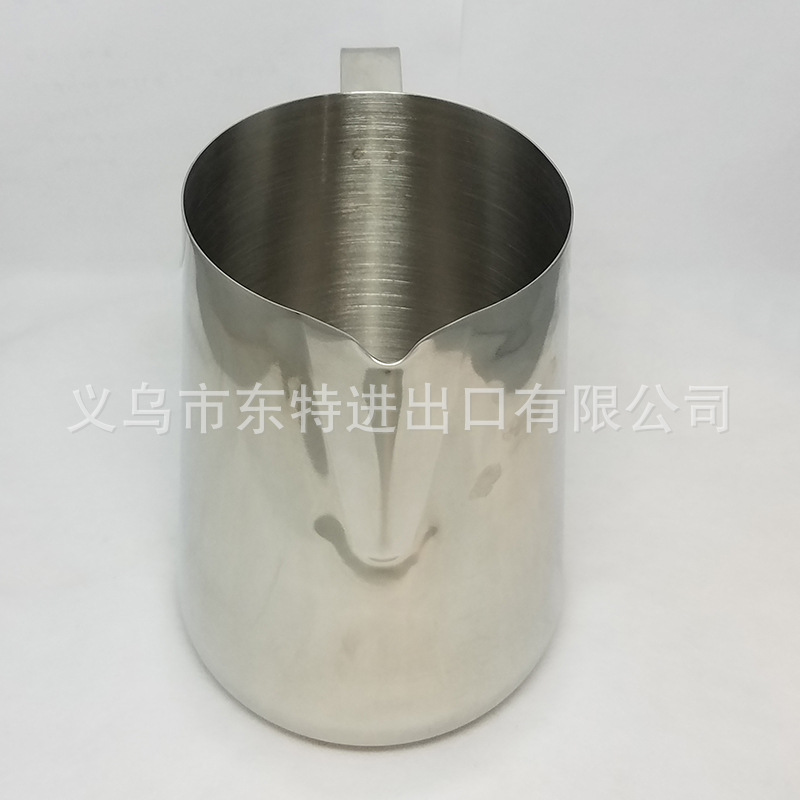 Factory direct sales of thickened stainless steel Japanese latte art cups, latte art jars, milk foam cups, milk whisking cups, and fancy coffee utensils detail image 10