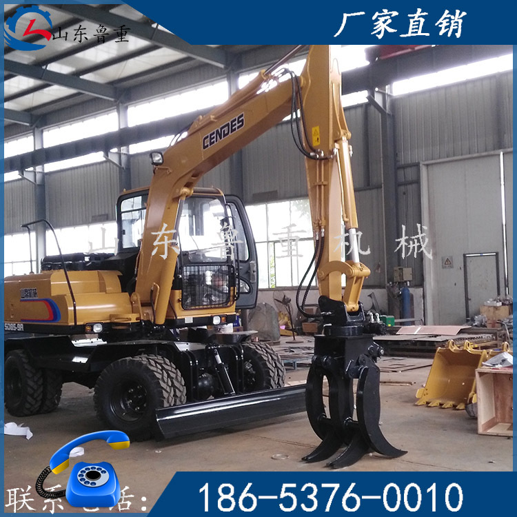 90轮式抓木机 可分期购机  支持新旧置换 二手轮式挖掘机