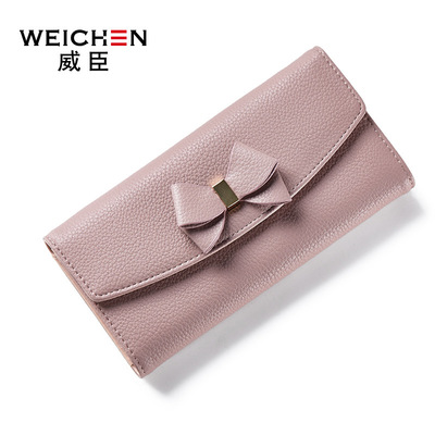Bà Weichen dài ví mới của Nhật Bản và Hàn Quốc phiên bản của thời trang khóa công suất lớn thẻ lady wallet