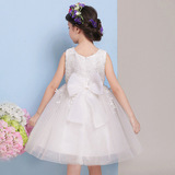 Детское золотое вечернее платье для принцессы, кружевная летняя юбка, жилет, в корейском стиле