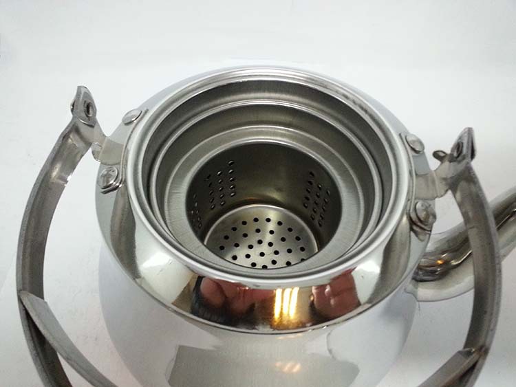 Factory direct sales of stainless steel water kettles, steel-handled qinyin kettles, mingyin kettles, color-matched decals, flat-bottomed kettles detail image 6