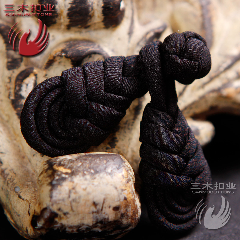 三木手工盘扣扣子高档手工琵琶盘扣 旗袍唐装民族风上衣古典纽扣