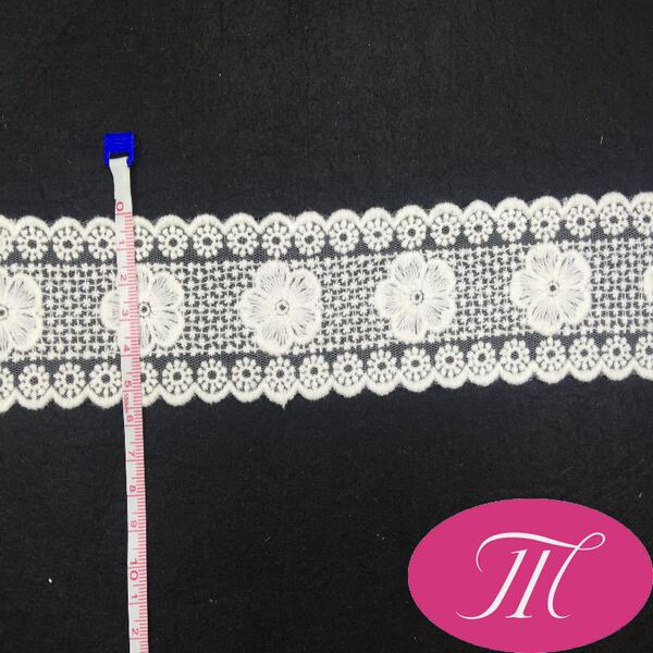 lace white cotton hair band