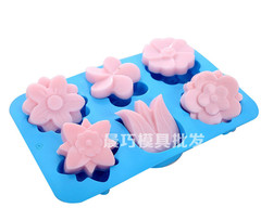 Supply silicone cake molds, new tulip flower molds, soap molds, floral combination shapes