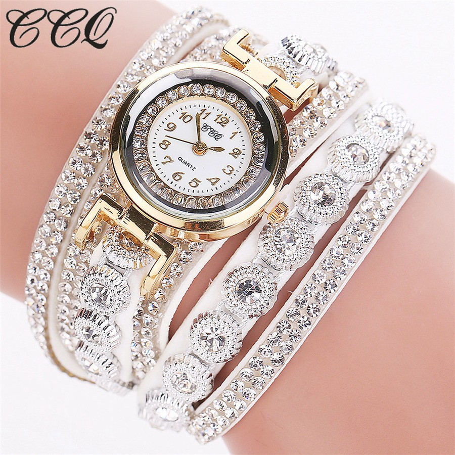 Foreign Trade Hot Ladies Watch Hot Selling Korean Velvet Strap Diamond Winding Women's Bracelet Watch