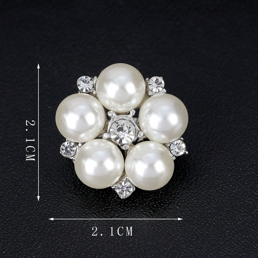 Модная корейская версия Diamond-inlaid Pearl атмосфера, темперамент, цветок на груди, производитель Данлуня