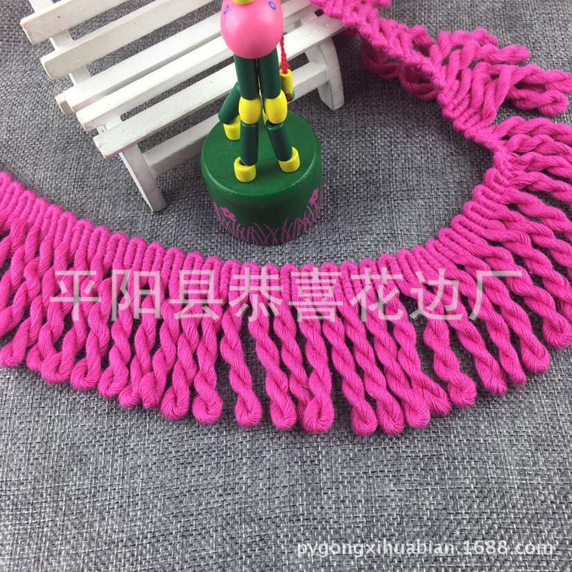 6公分纯棉流苏绳