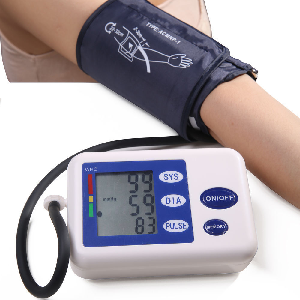 厂家批发全英文上臂式电子血压测量仪血压器家用外贸出口跨境专供|ms