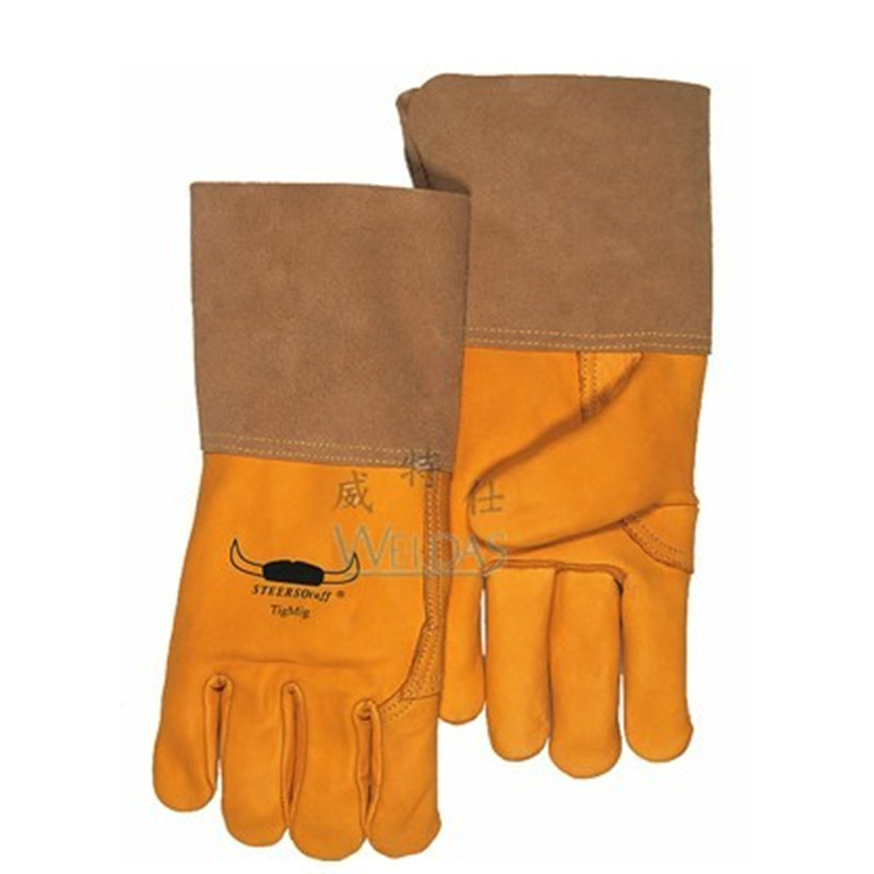 WELDAS威特仕10-2777焊接手套 蛮牛王氩弧焊手套 高档电焊手套