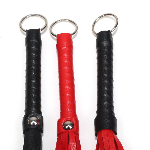 Adult sex toys SM training torture tool black small leather whip adult female sex toy whip one piece drop shipping