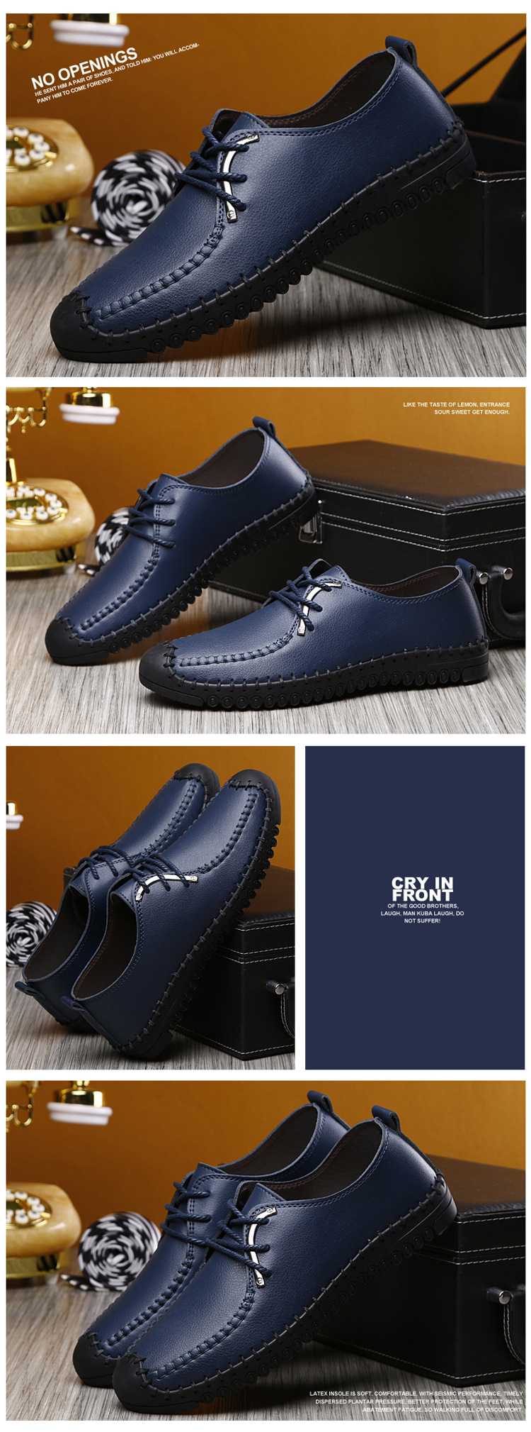 Chaussures homme en cuir véritable - Ref 3445826 Image 36