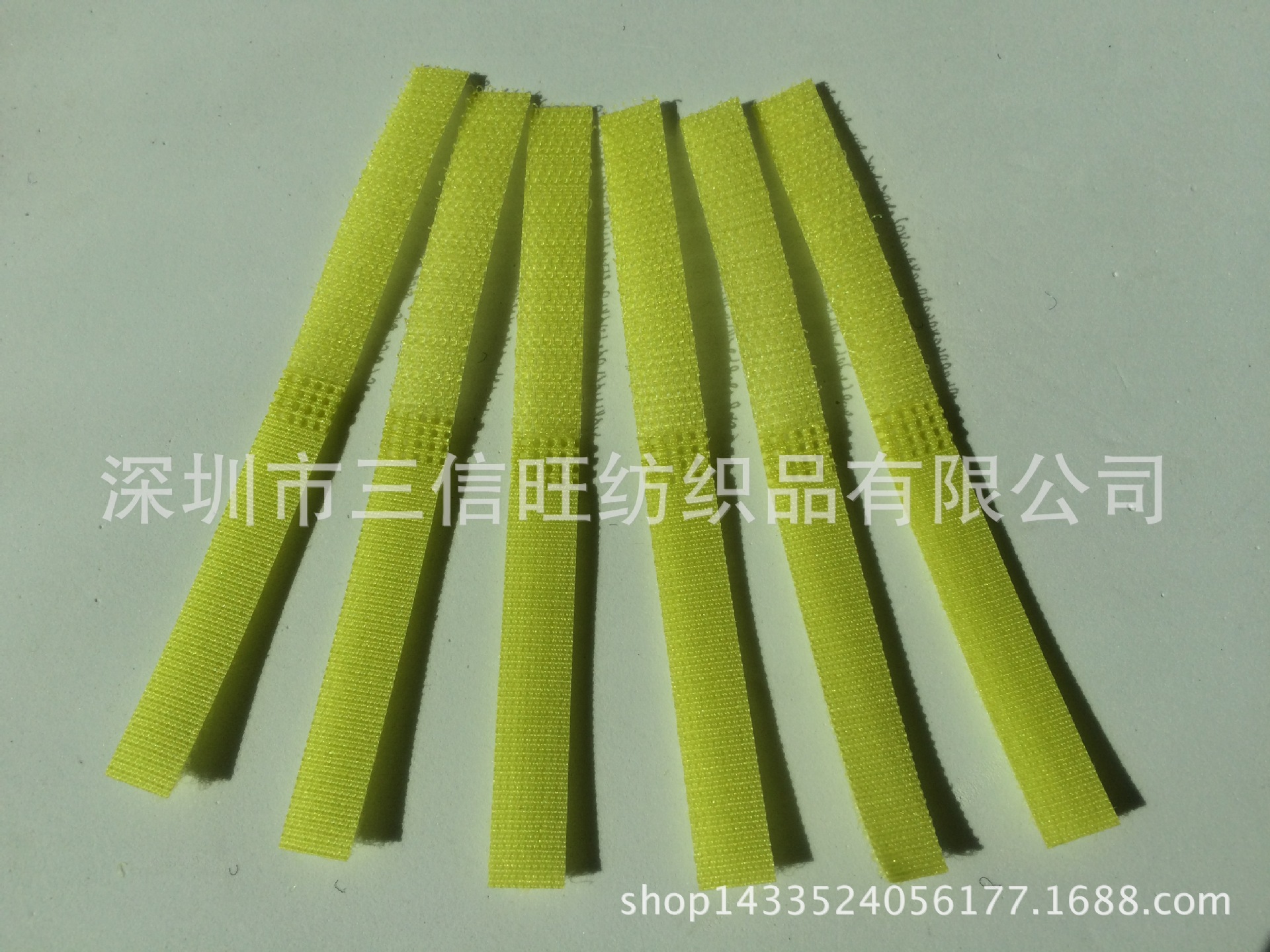 黄色魔术贴绑带整理带现货直销服装辅料魔术贴扎带捆绑带涤纶材质