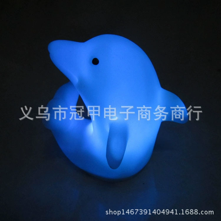 Разноцветный ночник, игрушка, дельфин, креативный подарок, оптом