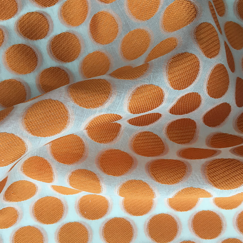 厂家直销新款色织丝涤剪花面料时尚现在风格系列丝涤剪花面料