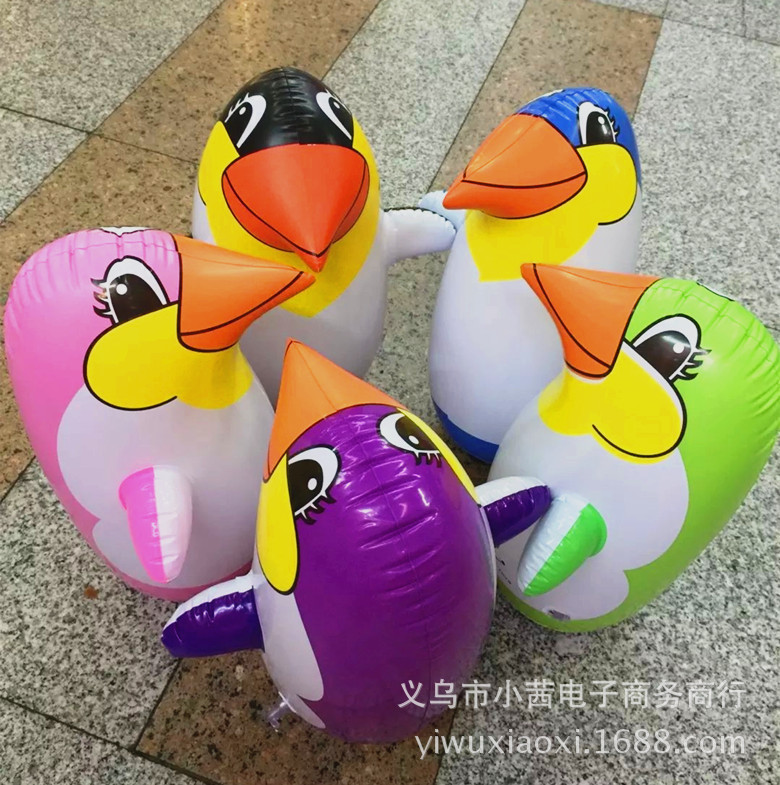 Selling Stall Toys inflation Toys Beak penguin Tumbler Boxing Tumbler PVC inflation Toys wholesale