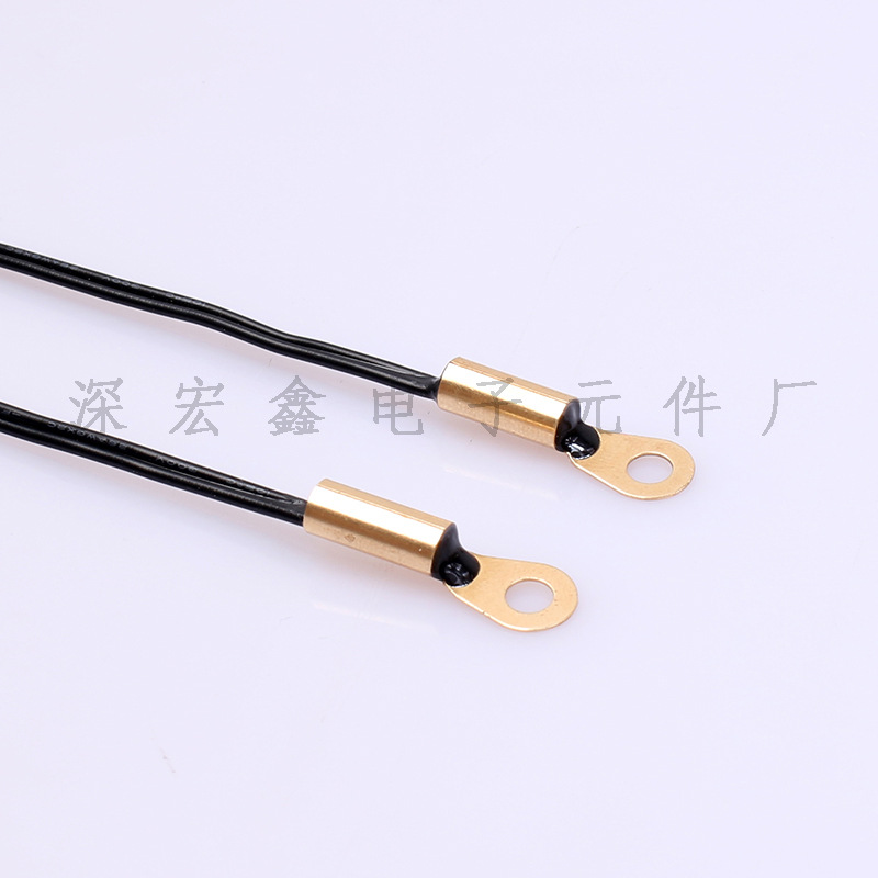 厂家直销 防水温度探头 4.2MM固定孔铜壳线耳 10K3950 温度传感器