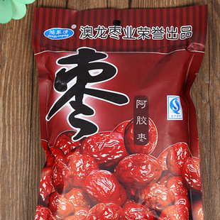 [产地货源阿胶枣 现货批发400克袋装软糯香甜厚蜜枣休闲食品]