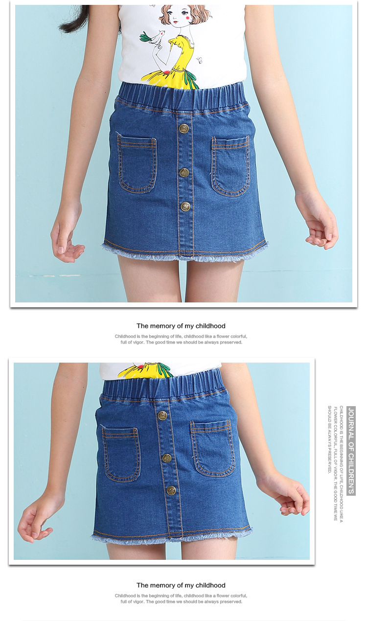 Jupe fillette en toile - Ref 2048145 Image 25