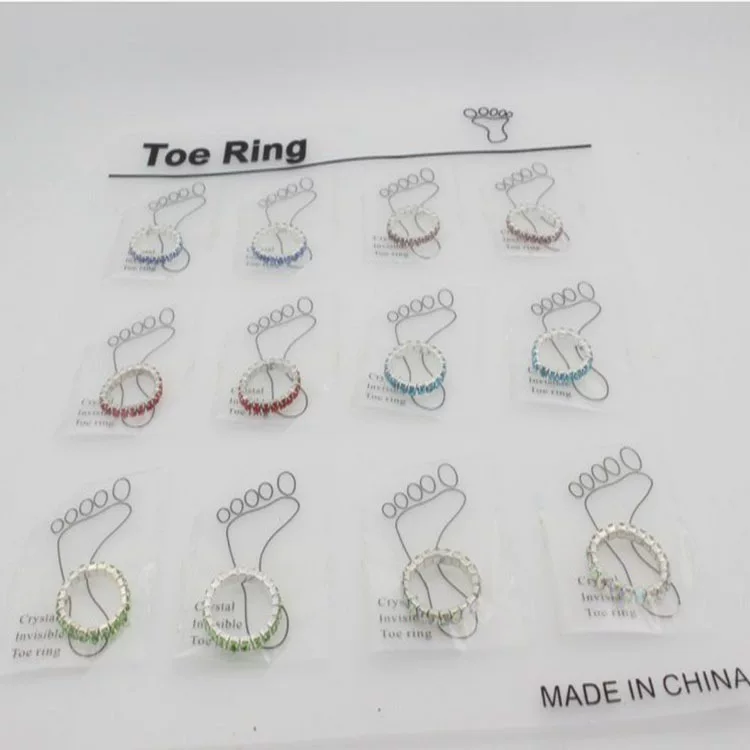 Fashionable elastic accessory, set for toes, ring, Korean style