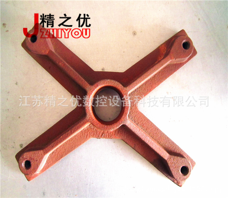 台正炮塔铣床配件_铣床床身回转盘固定座_十字叉十字盘C118