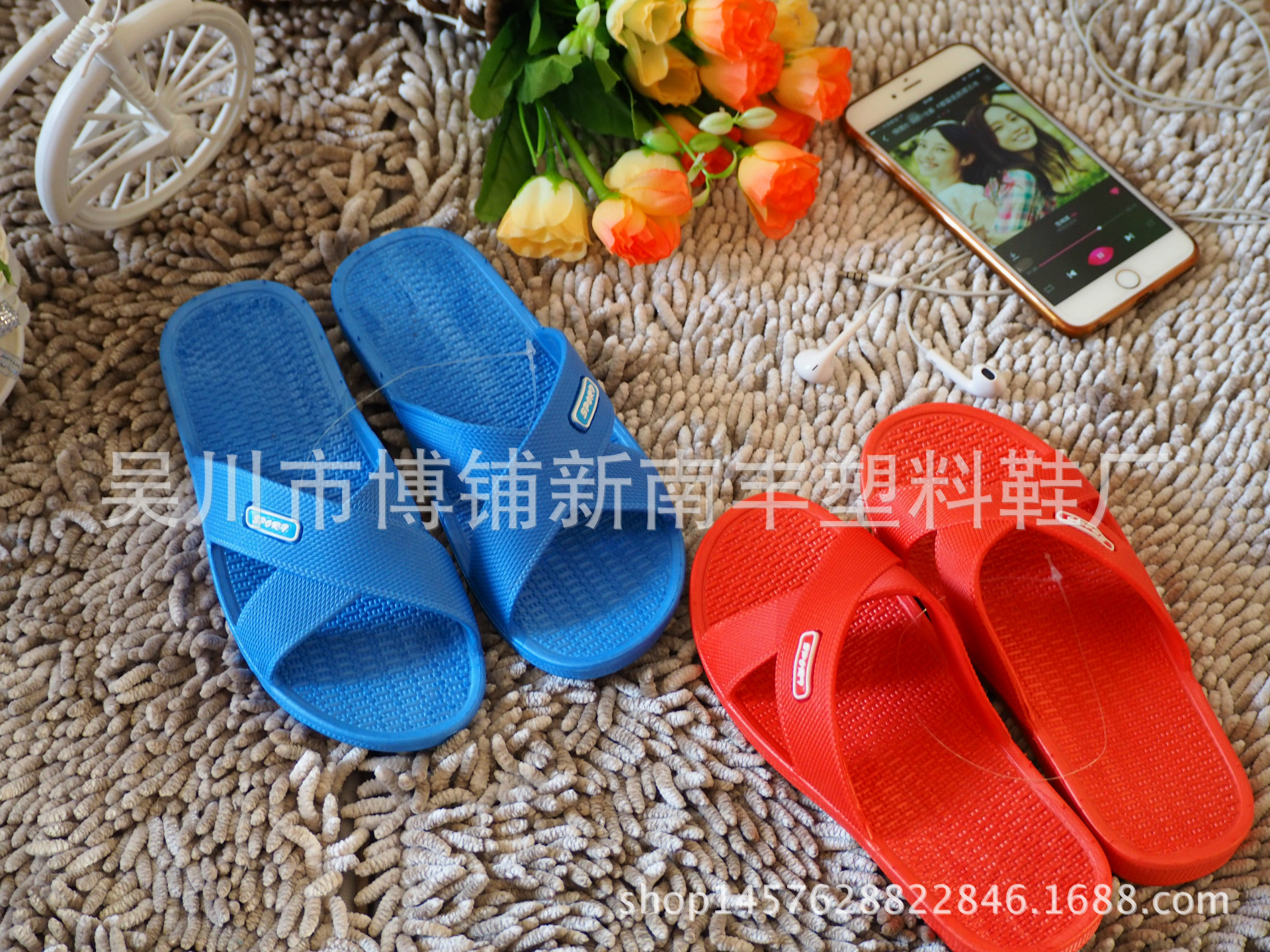 2018新款十字拖鞋女夏季室内家居368酒店浴室凉拖鞋批发地摊货源