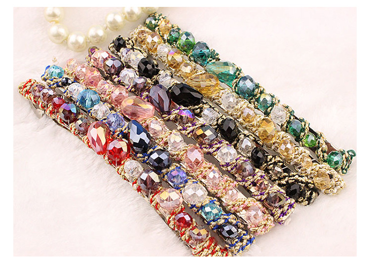 Retro Geometric Artificial Crystal Hair Band 1 Piece display picture 2