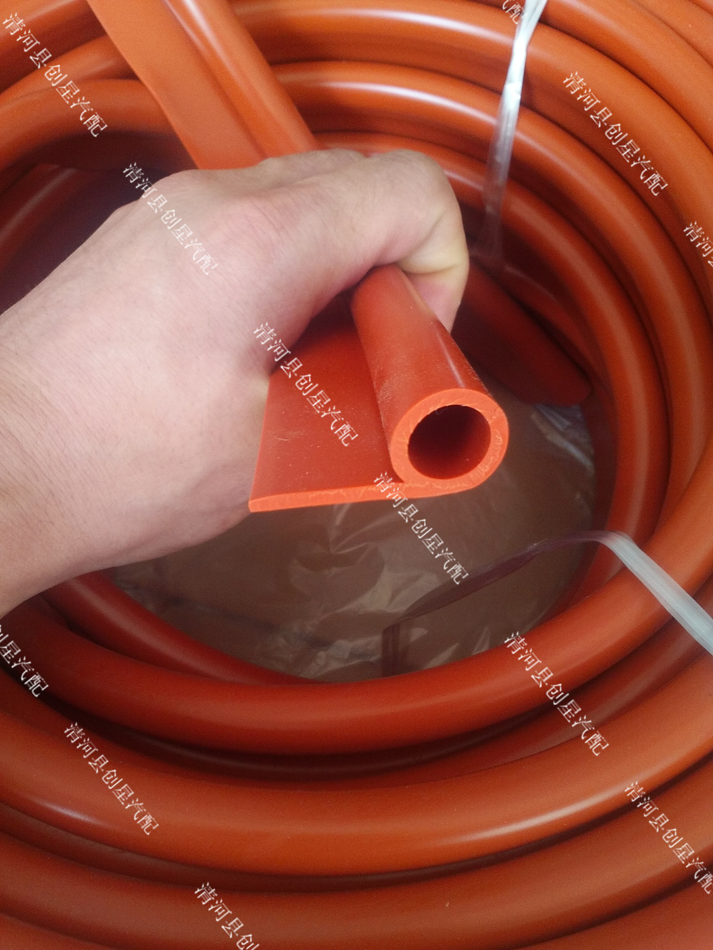 厂家订做硅胶耐高温彩色9字型胶条  6字 P形食品设备高温炉胶条