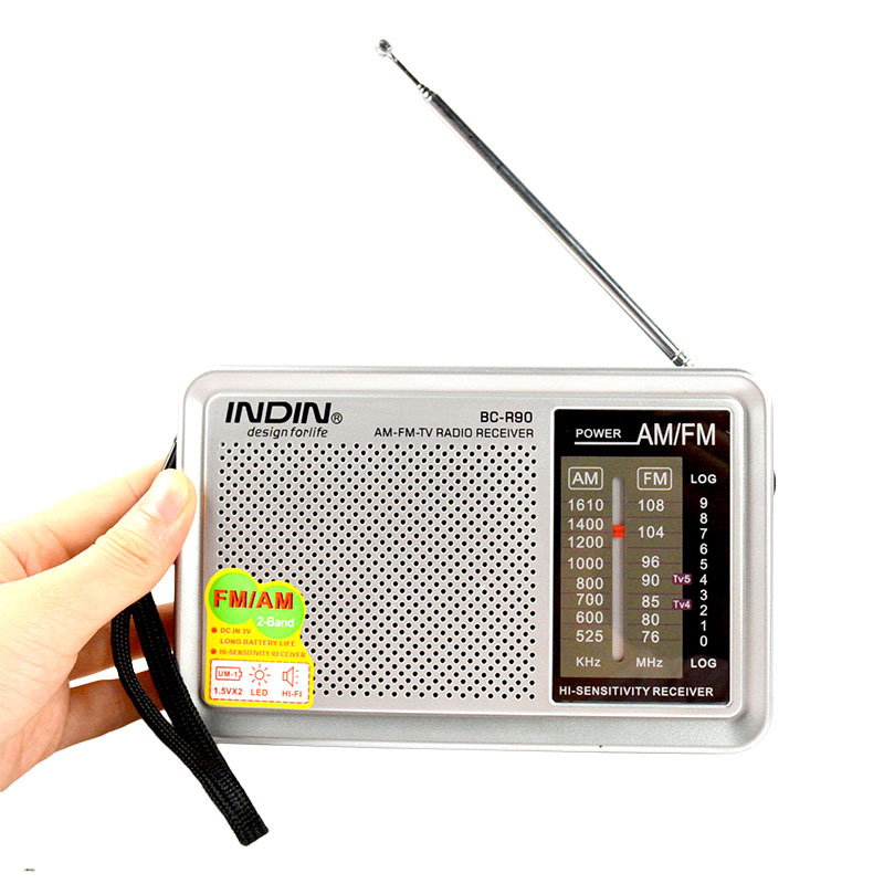 老人收音机播放器随身听外贸出口，厂家批发的BC-R90AM FM收音机