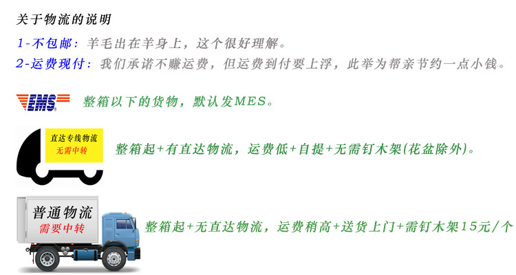 关于物流运输的说明