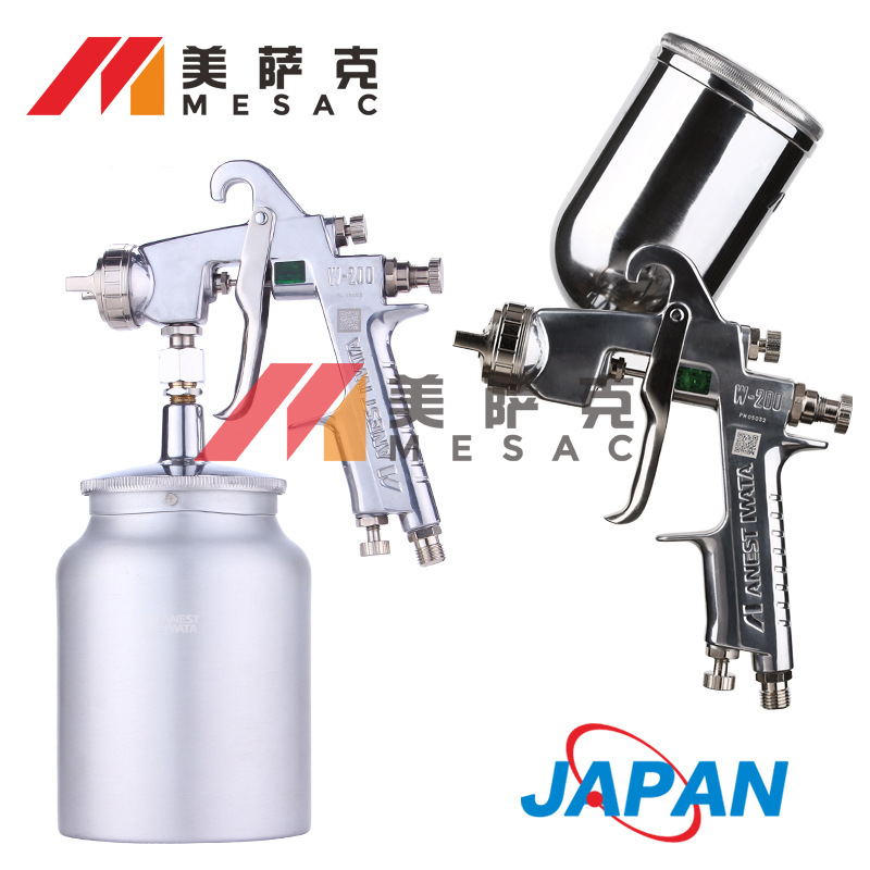 日本岩田W-200喷枪上下壶喷枪家具汽车喷漆枪气动油漆喷枪底漆枪