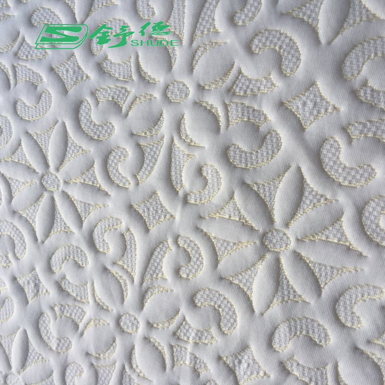 人棉针织提花床垫面料 厂家货源席梦思床垫套 乳胶枕套夹丝面料