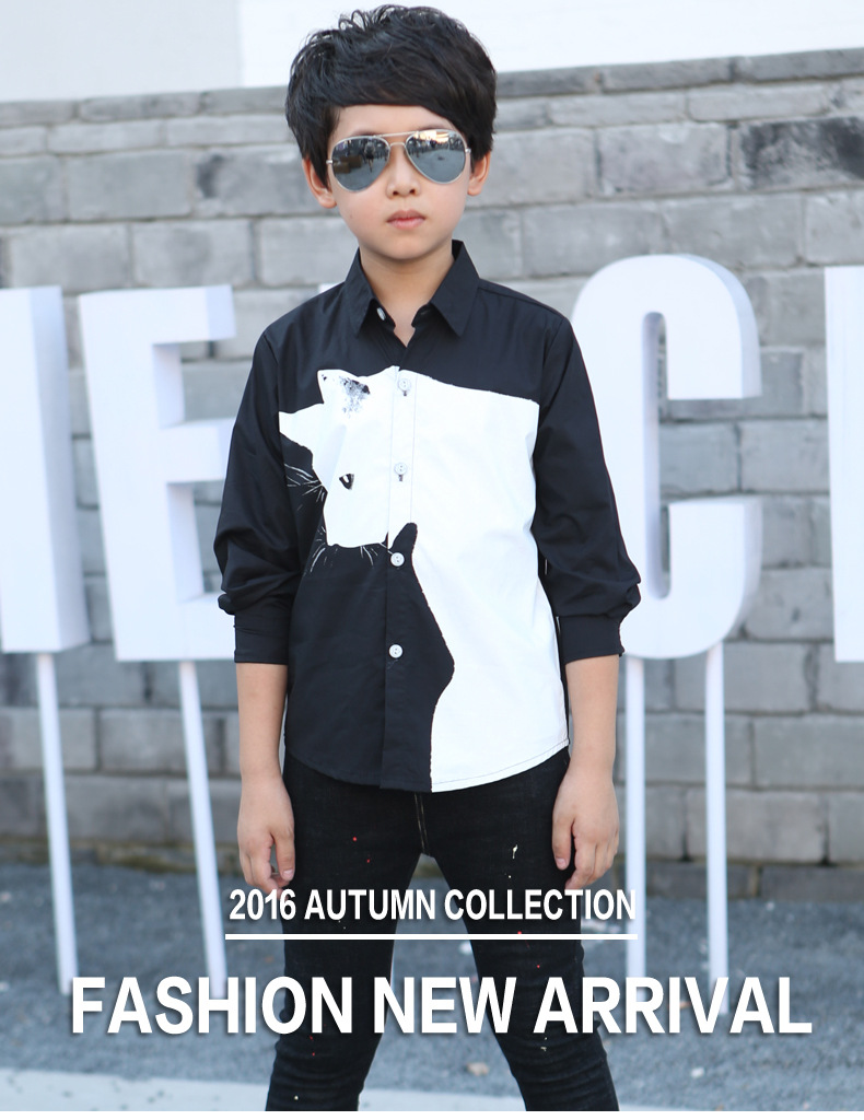 Chemise garcon à manche longue - Ref 2077333 Image 12