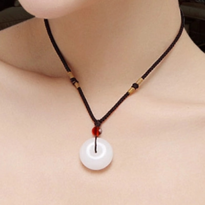 玉器挂件 阿富汗玉新疆新款平安扣抛光玉器 工艺品饰玉佩白玉批发