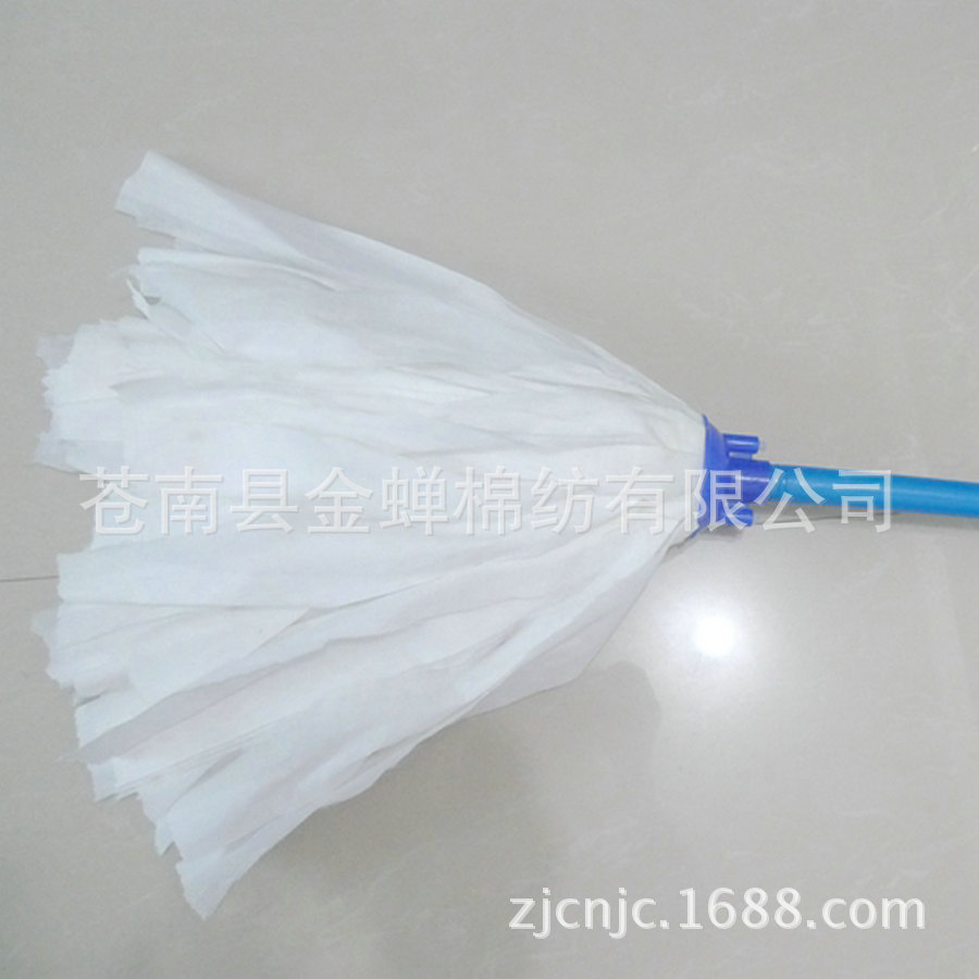 供应厂家无纺布拖把 木杆水布拖把 胶头水刺无纺布布拖把