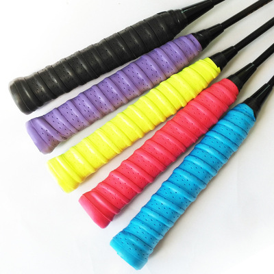 一件代发 羽毛球拍龙骨手胶 透气孔吸汗带 好弹性渔竿手把带