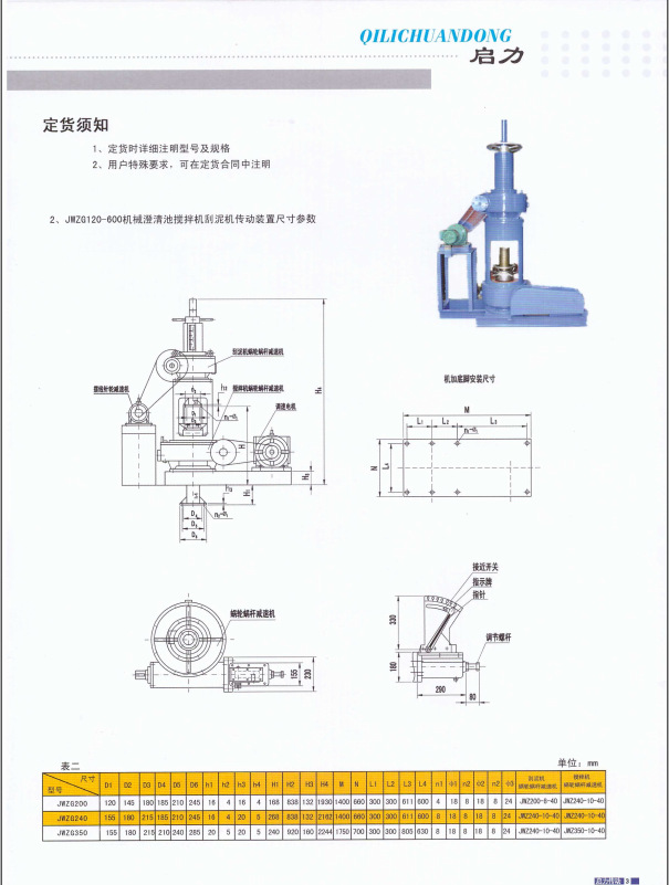 中心传动刮泥机驱动装置专用 德州启力 电机减速机一体机 