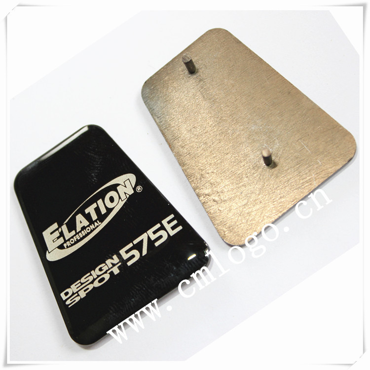 工厂直供  舞台灯光商标 音响专用金属标牌 水晶滴胶铭牌制造