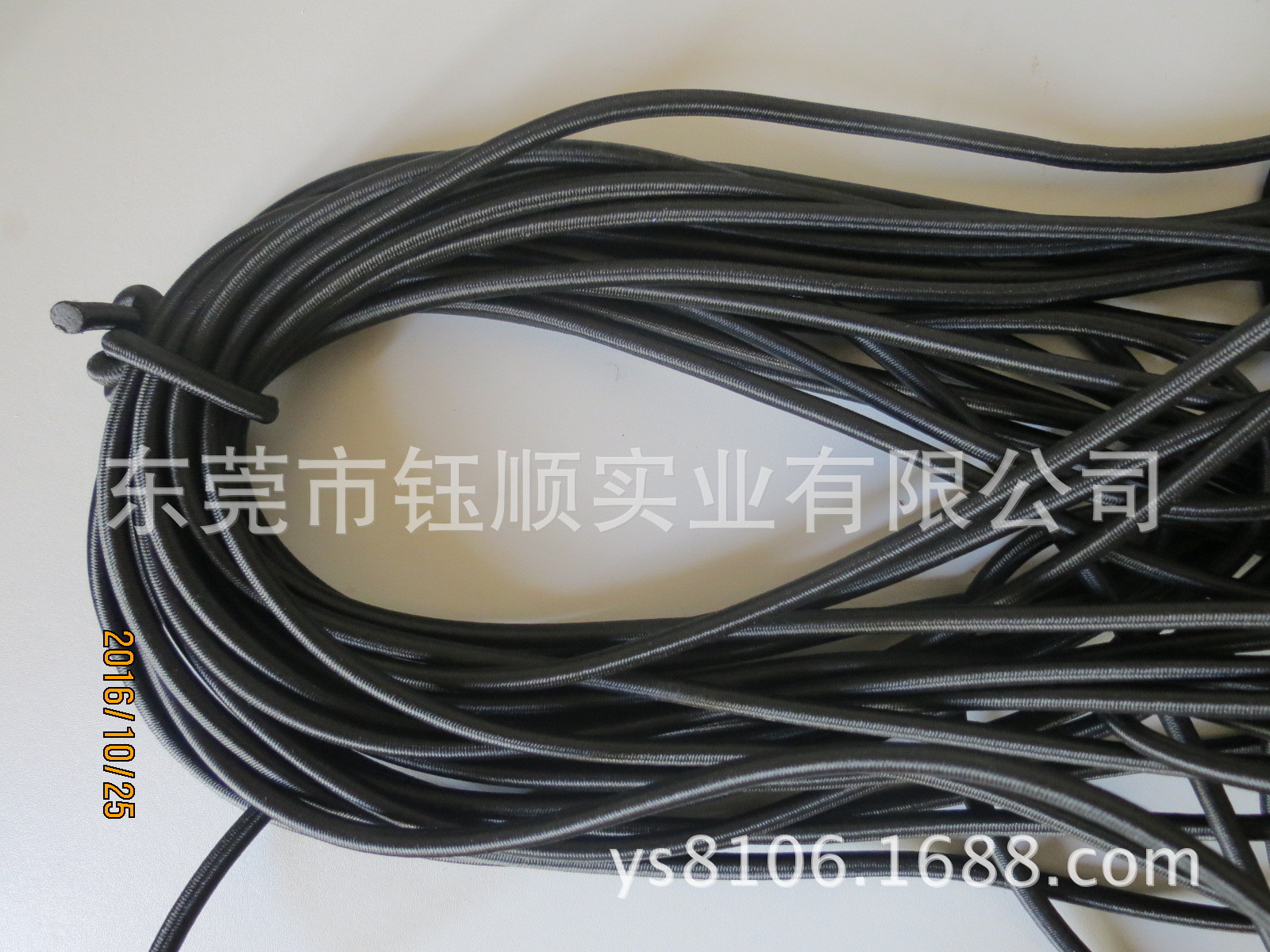 现货供应3MM 4MM 5MM 6MM白色黑色圆橡筋 弹力松紧绳