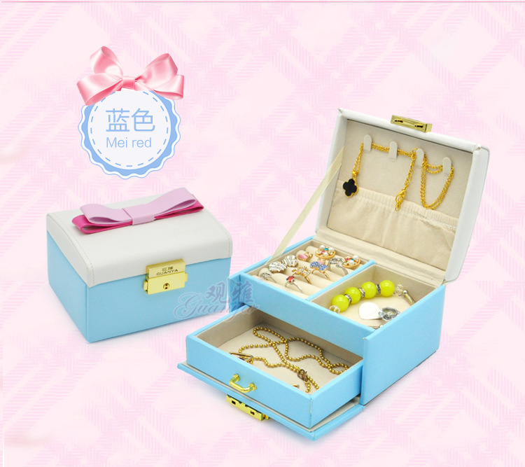 Cute Bowknot Double Drawer Type Box display picture 3