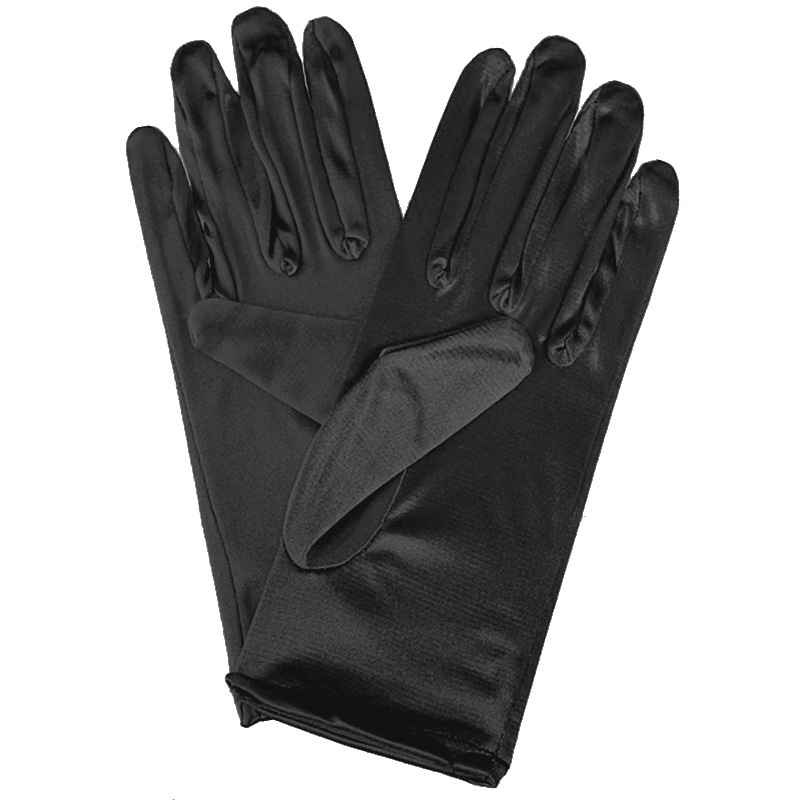 55g Weight Gloves Classification Satin Fabric Type 1 Pair Quantity Solid Color Pattern Women'S Gender Simple Style Style Women's Simple Style Solid Color Satin Gloves 1 Pair 10