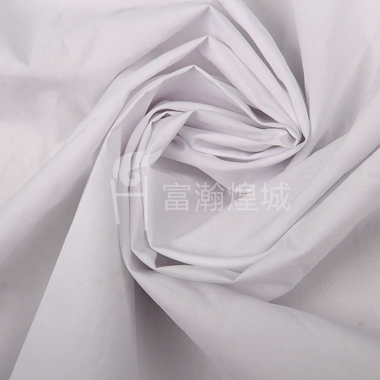 In-stock supply 40*40 bleached fabric, imitation Tencel process poplin high-density fabric for clothing with plain weave