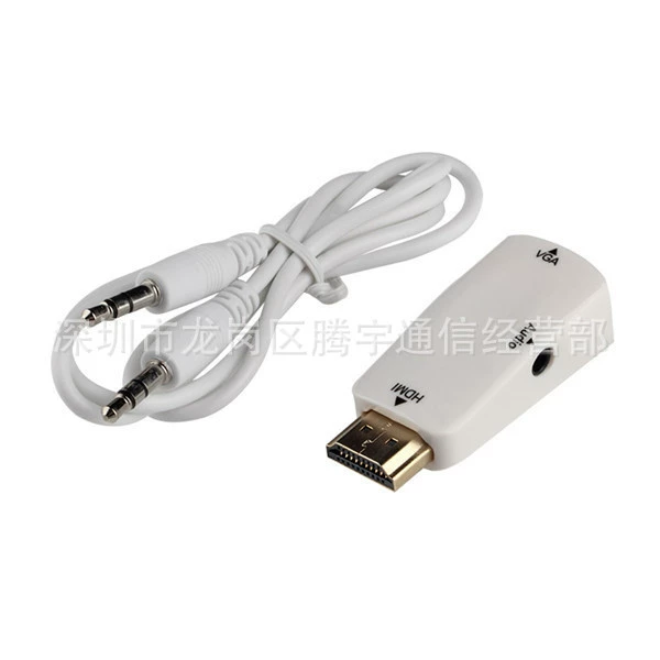HDMI на VGA переходник с аудио 1080p HDMI на VGA с аудио передача