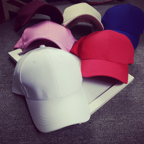 Hat women's solid color light plate advertising baseball cap men's sun protection duck bill spring and summer outdoor sports sunshade hat