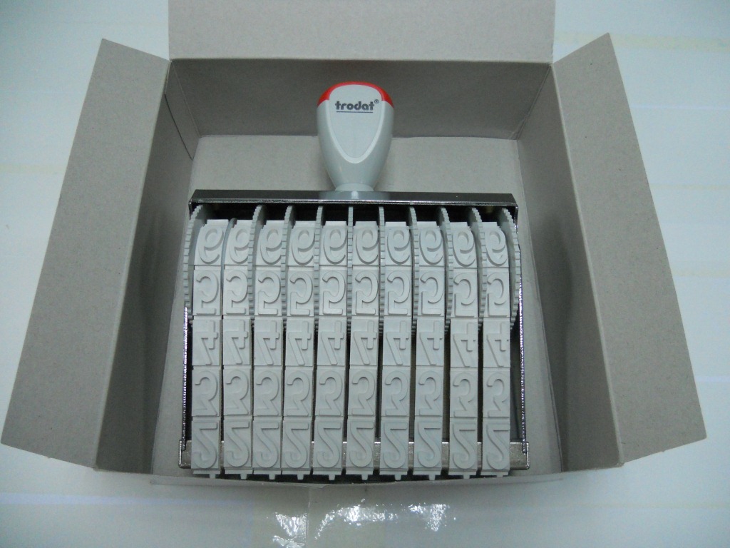 ��Ʒ׿��151810Gӡ�� �ָ�18MM 10λ����ӡ�� Trodat �ɵ������� 