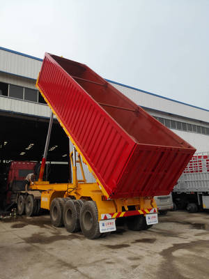 后翻自卸半挂车梁山新配置出厂价格|ru