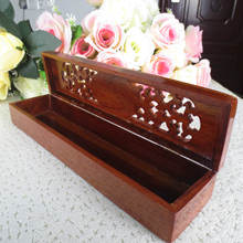 红木工艺品筷子盒越南花梨木筷子笼实用型熏香炉雕刻LOGO