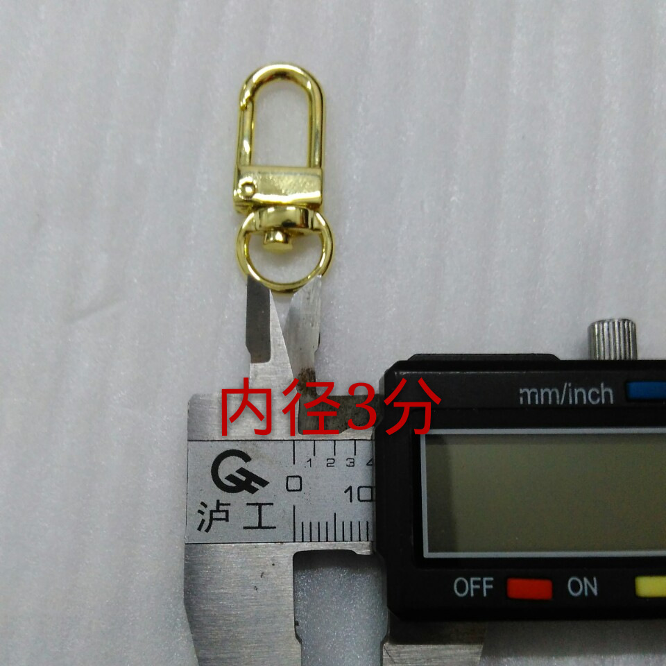 狗扣厂家低价供应箱包手袋玩具五金配件3分圆尾巴电镀金色门扣